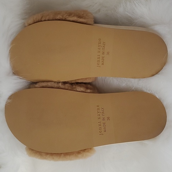 🌟  NWOT Jenni Kayne Shearling Slide Sandals - Picture 16 of 16